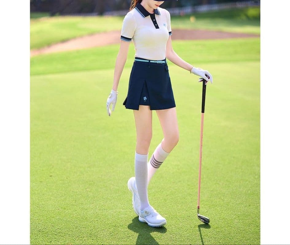 ポロシャツ レディース リブニット スポーティポロシャツ